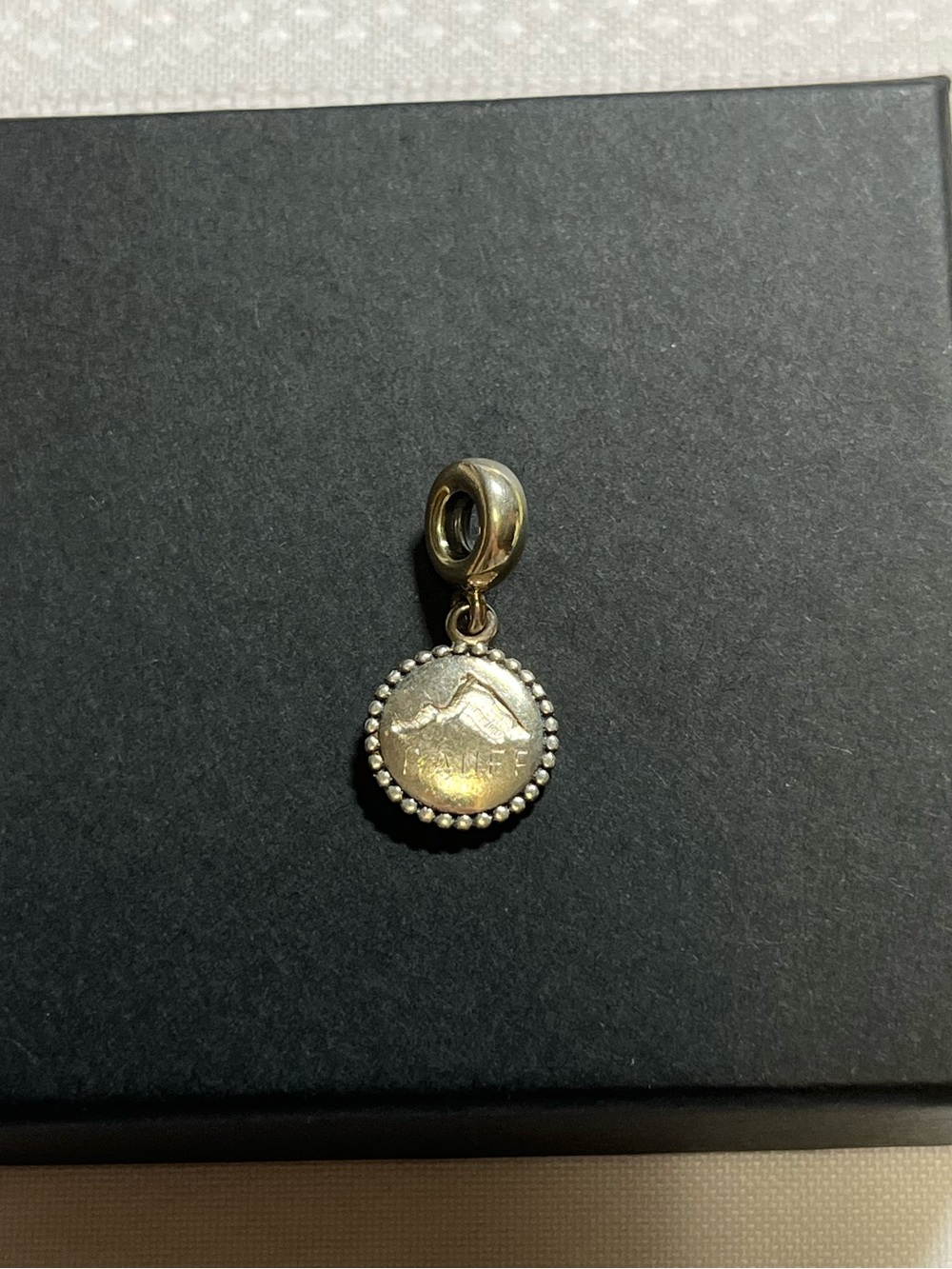 Pandora sterling silver Banff mountain charm
925